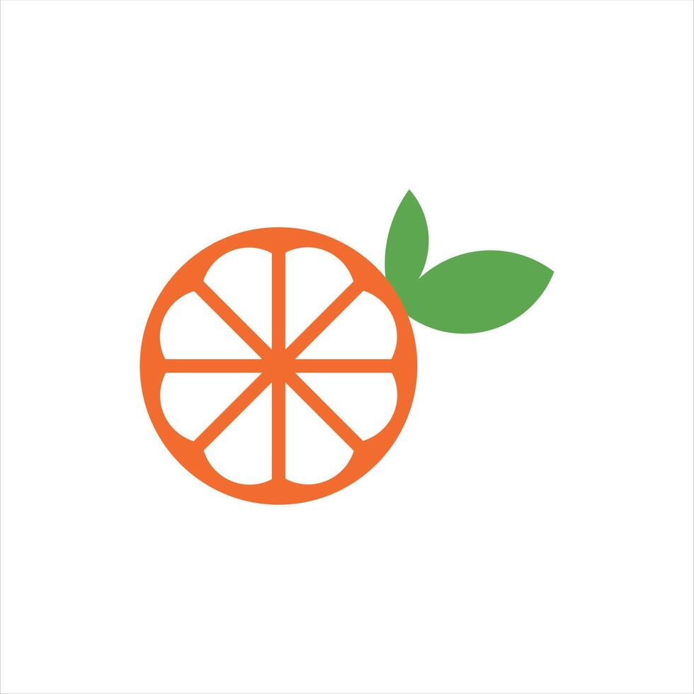 orange logo template vector