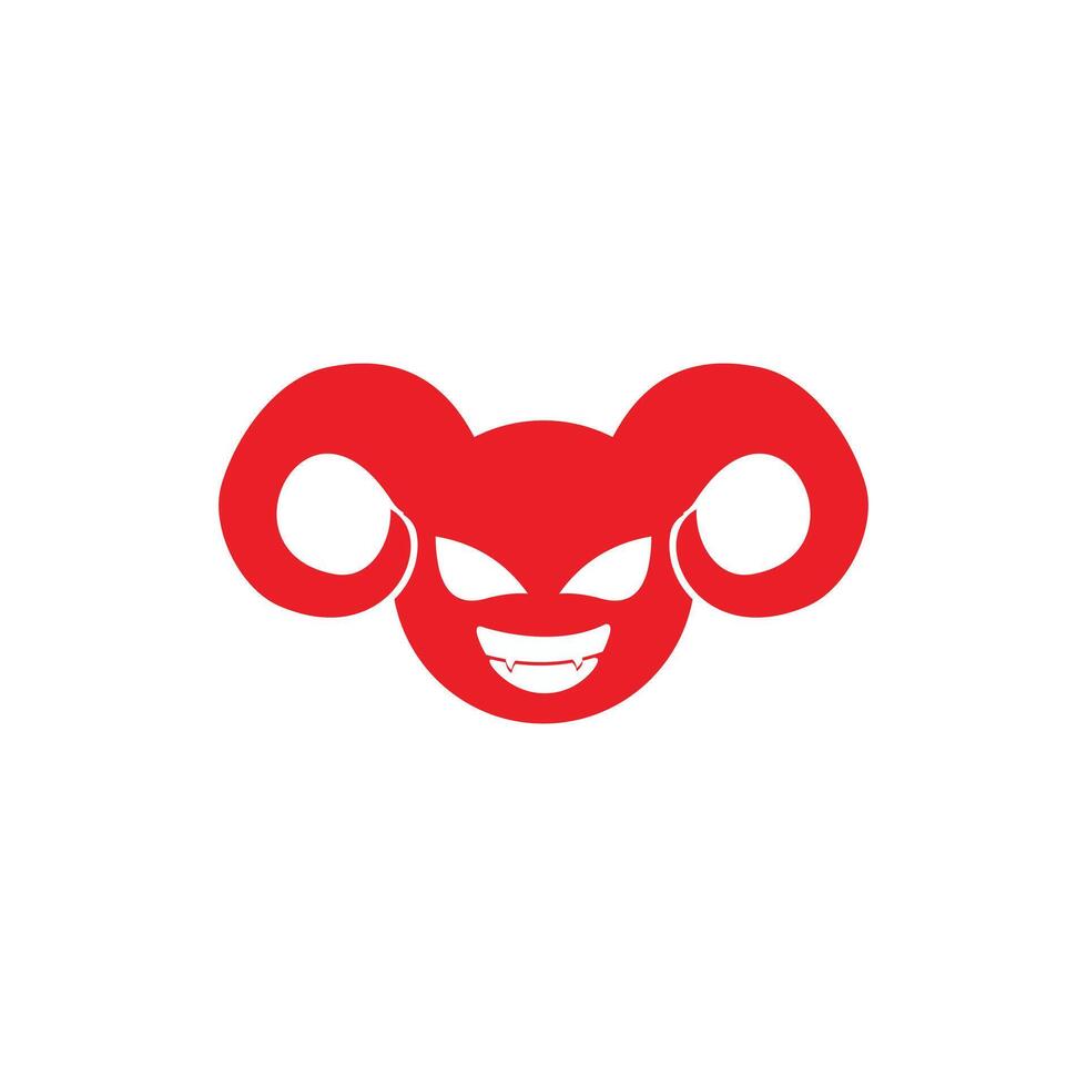 vactor red devil logo vector