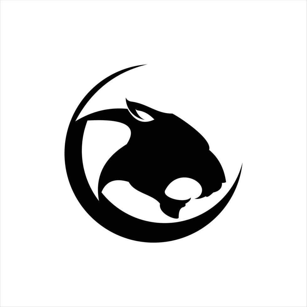 Panther logo design vector