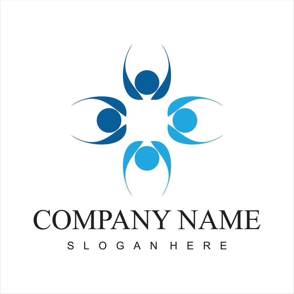 People care logo with design illustration vector