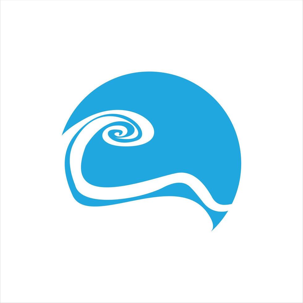 Ocean and sea water flowing wave swimming symbols vector