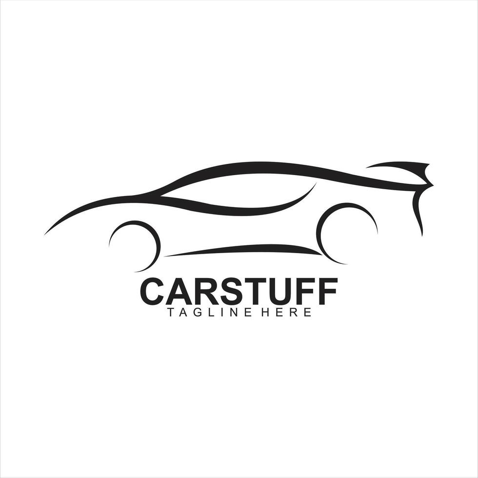 Gradient car service modern logo template vector