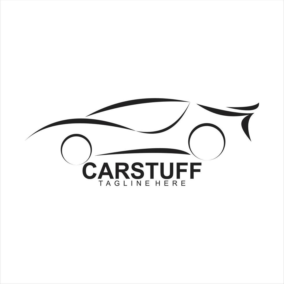 Gradient car service modern logo template vector