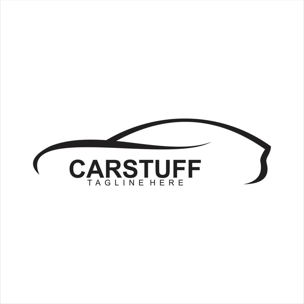 Gradient car service modern logo template vector