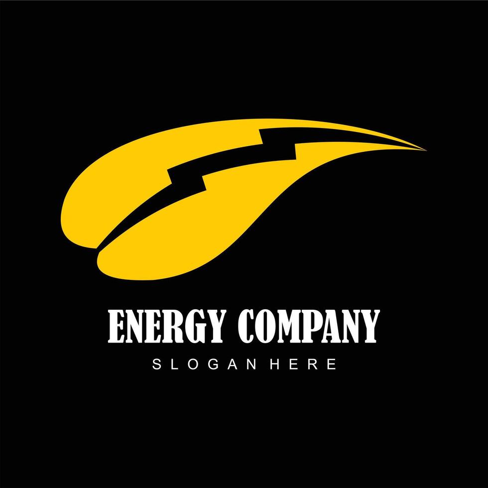eco energy modern logo design template vector