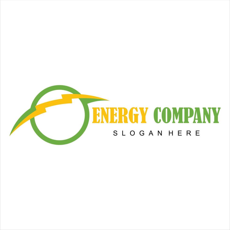 eco energy modern logo design template vector