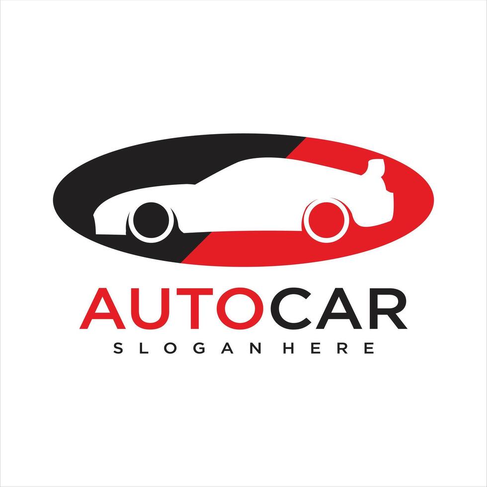 Gradient car service modern logo template vector