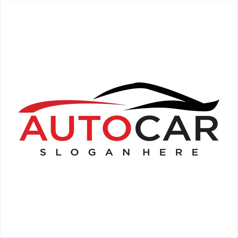 Gradient car service modern logo template vector