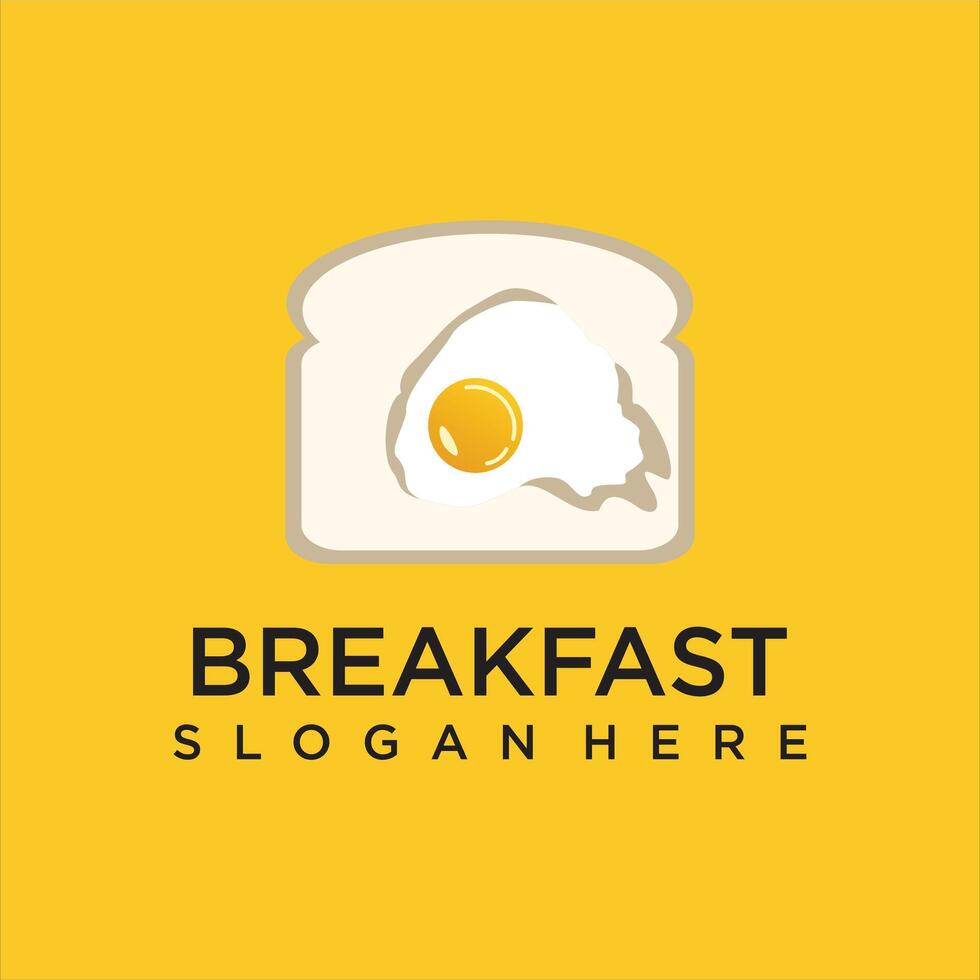 modern breakfast logo design template vector
