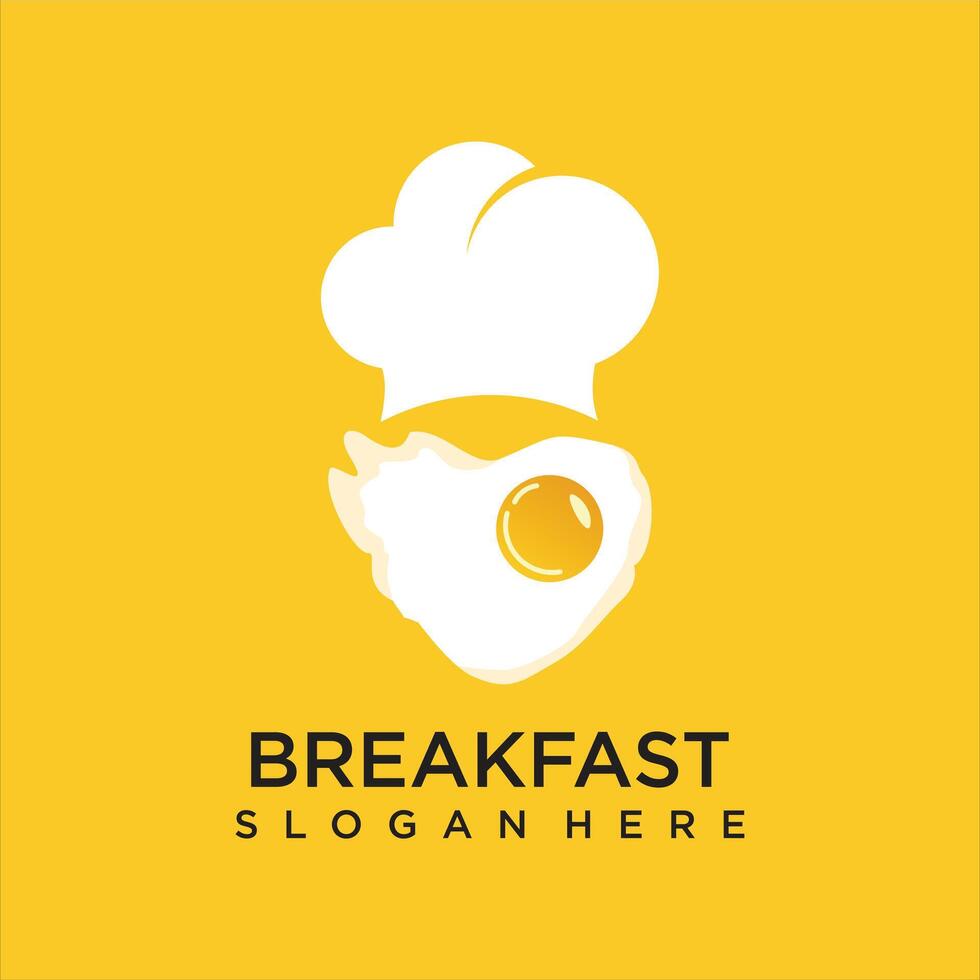 modern breakfast logo design template vector
