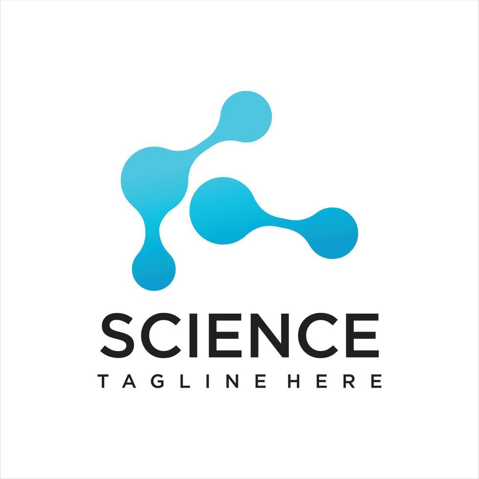modern Molecule logo icon template for science brand identity vector