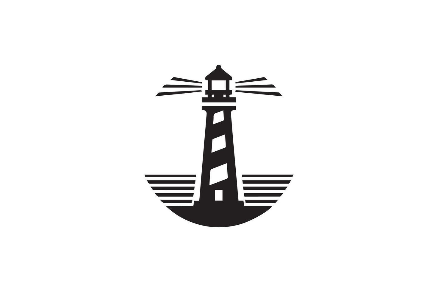 lighthouse icon, Lighthouse icons set. Tower lighthouse icon vector