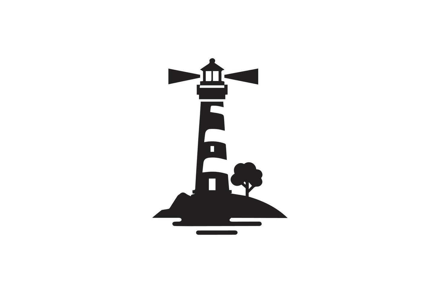 lighthouse icon, Lighthouse icons set. Tower lighthouse icon vector