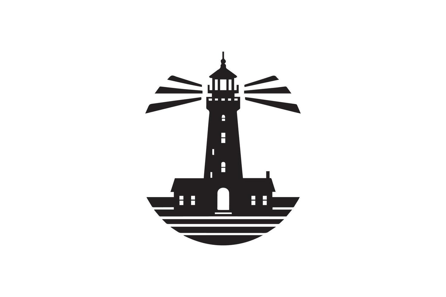 lighthouse icon, Lighthouse icons set. Tower lighthouse icon vector