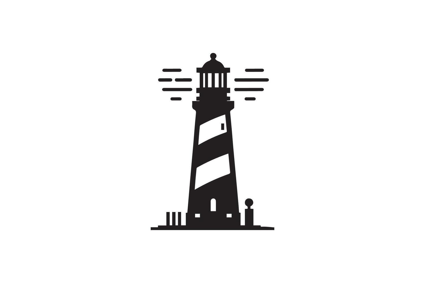 lighthouse icon, Lighthouse icons set. Tower lighthouse icon vector