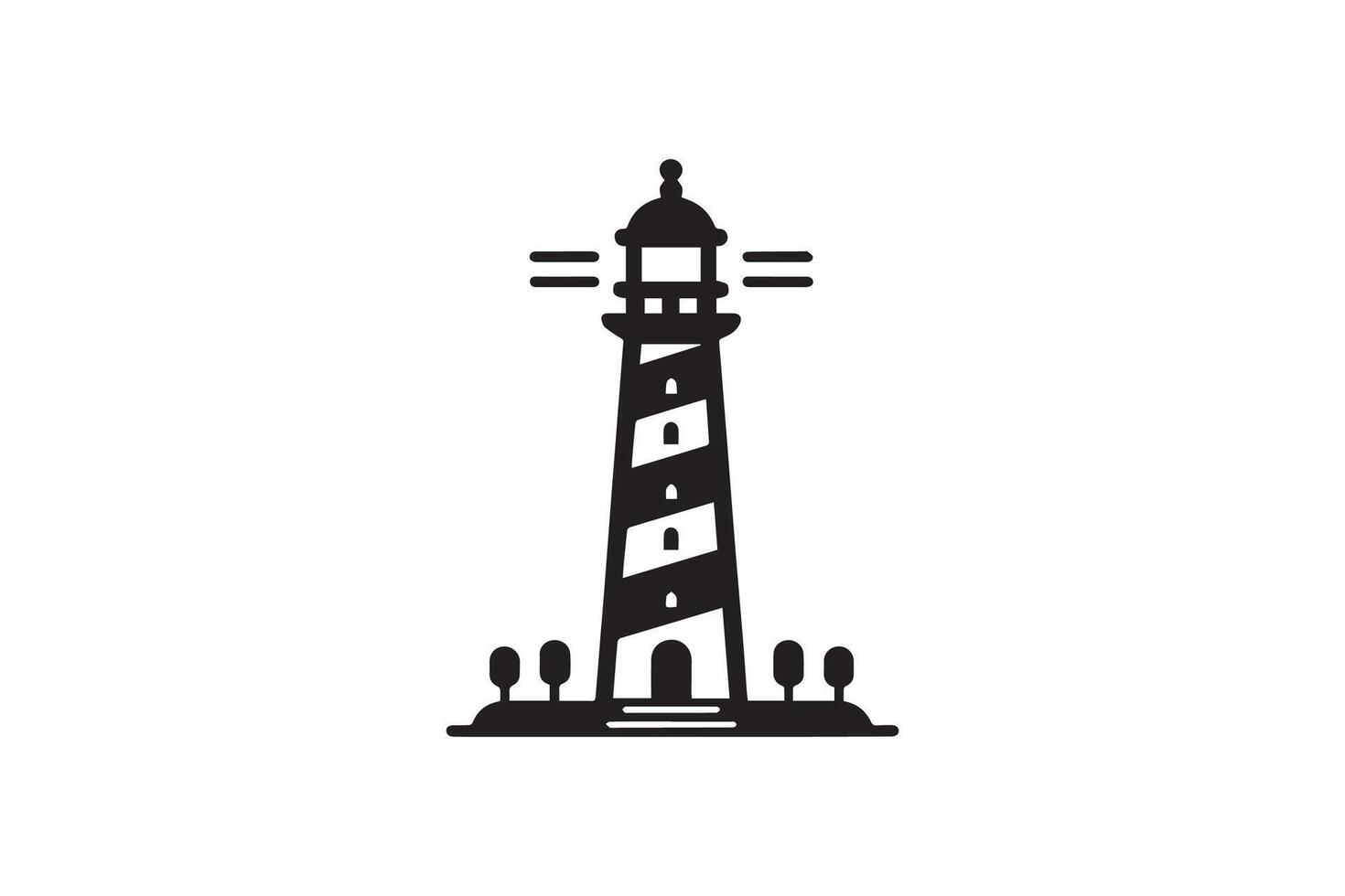 lighthouse icon, Lighthouse icons set. Tower lighthouse icon vector