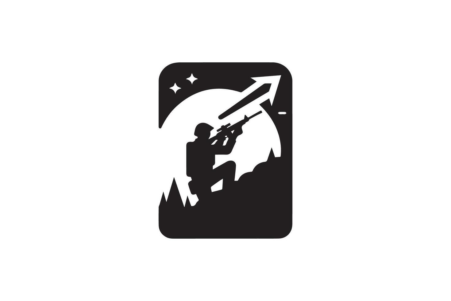 US army Military soldier silhouette vector