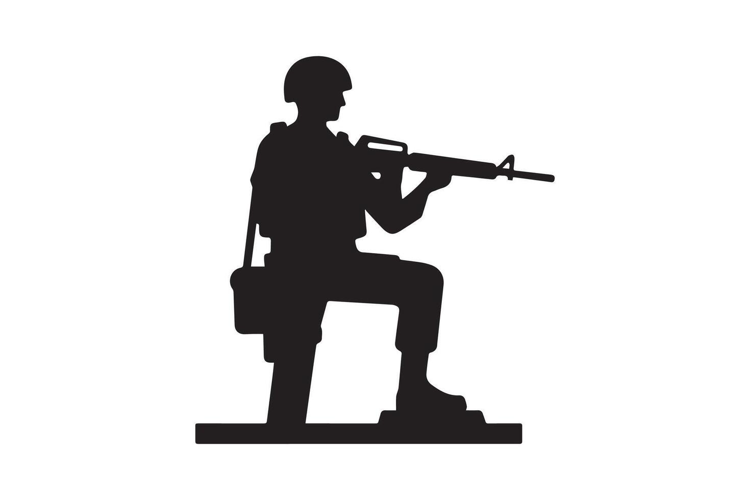 US army Military soldier silhouette vector