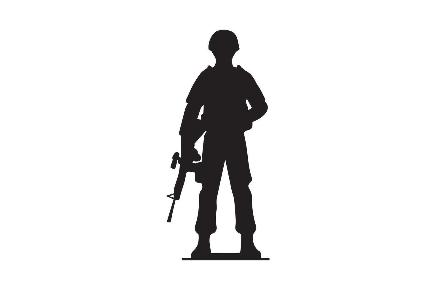 US army Military soldier silhouette vector