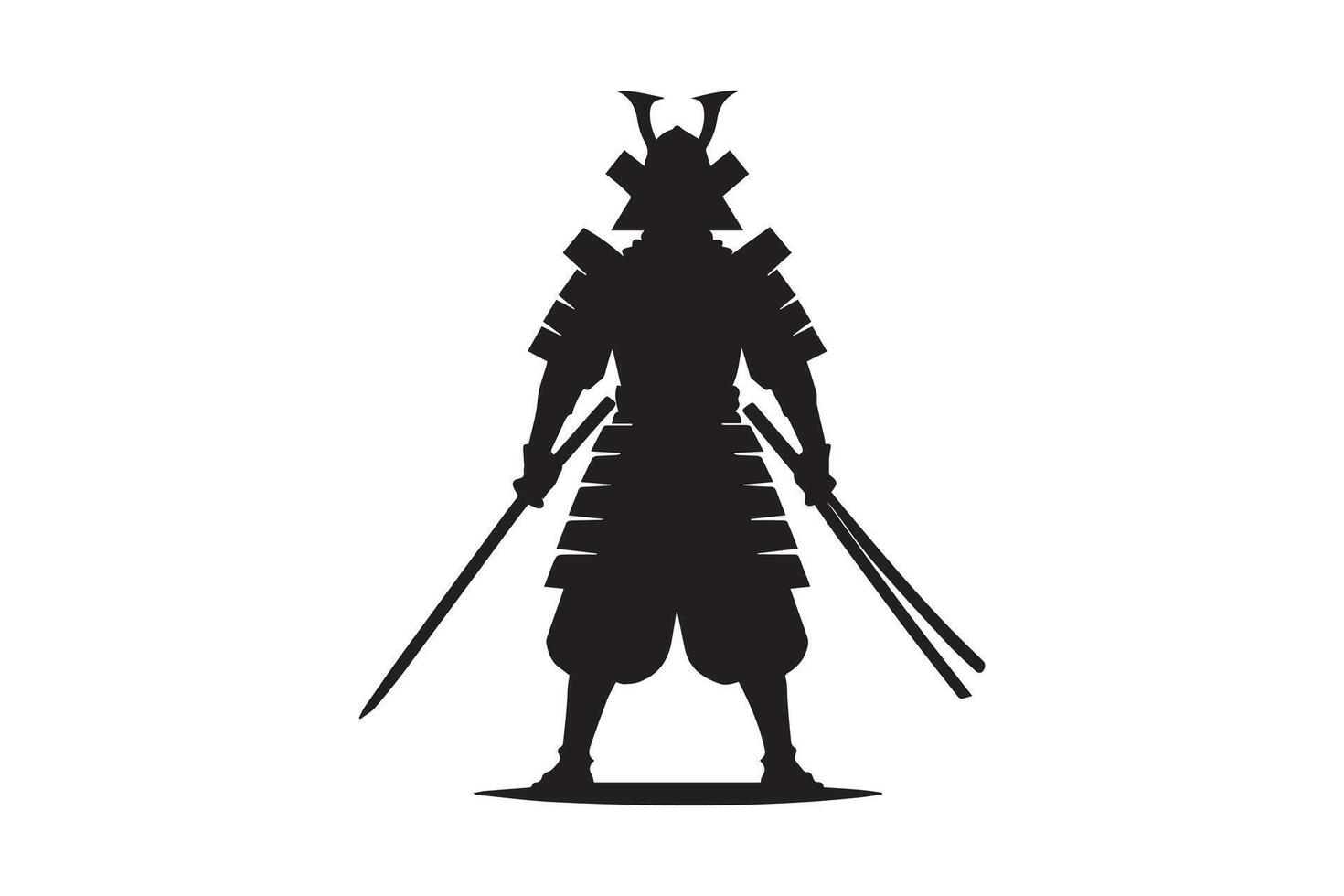 samurai warrior silhouette. samurai silhouette warrior sword ninja japanese katana vector