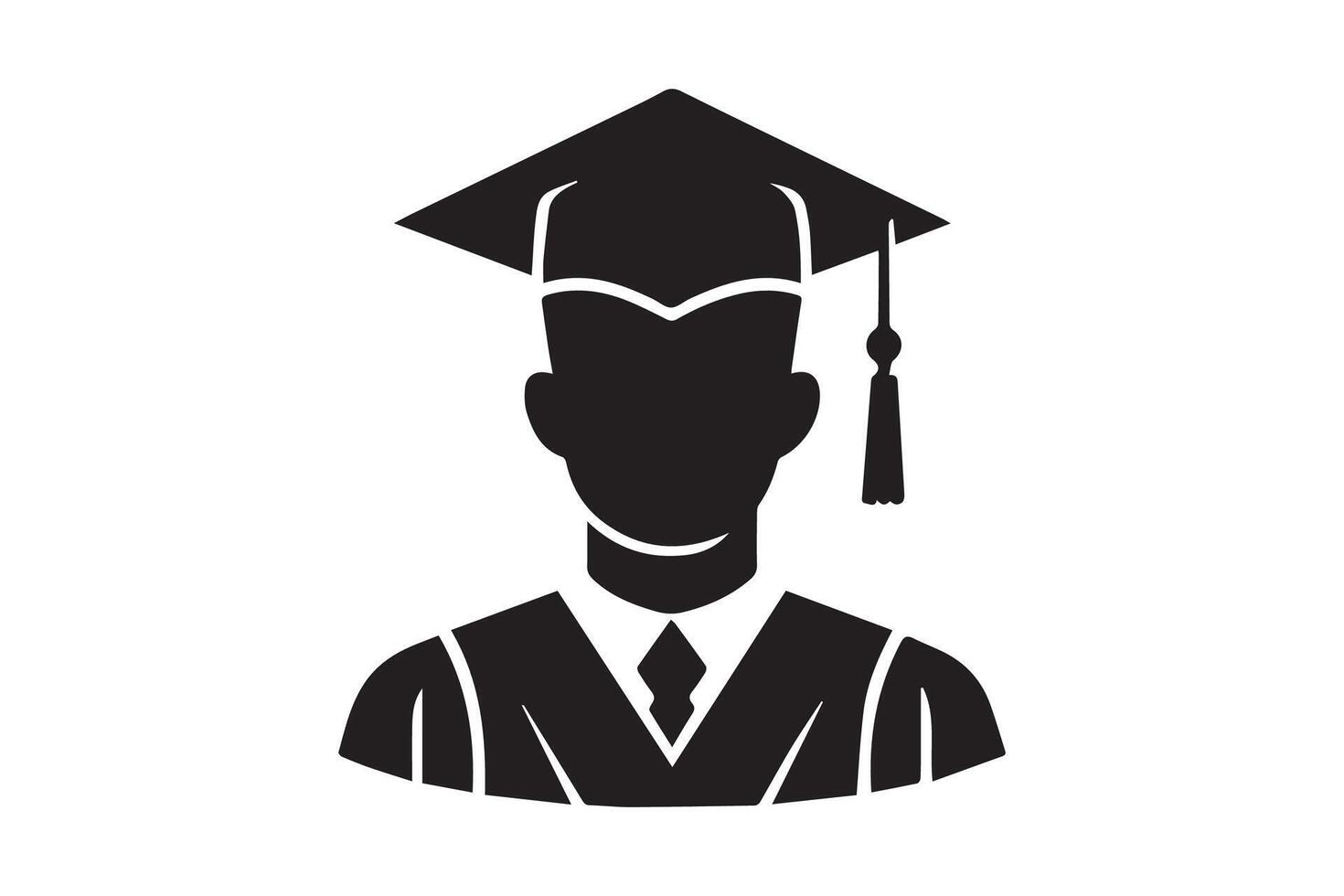Graduated from university and college. happy graduated students wearing cap. Cheerful people silhouette. Graduation ceremony vector