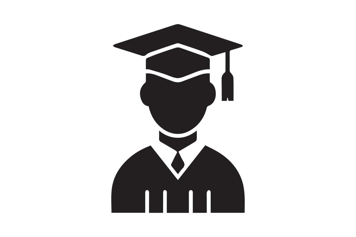 Graduated from university and college. happy graduated students wearing cap. Cheerful people silhouette. Graduation ceremony vector