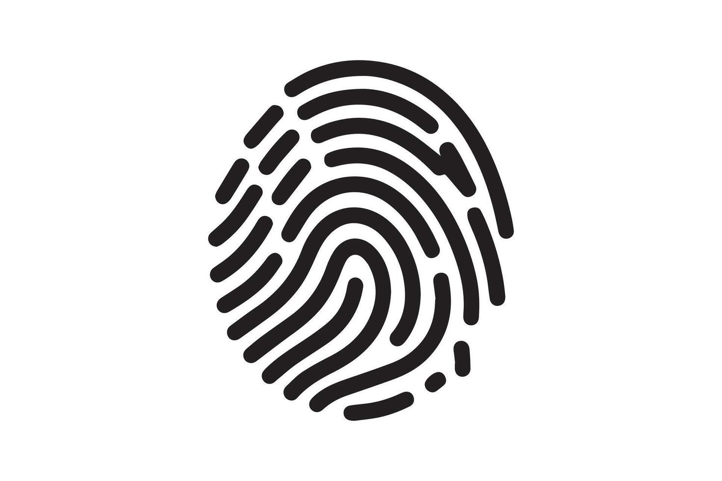 Touch ID icons. Fingerprint icon, Fingerprint icon vector