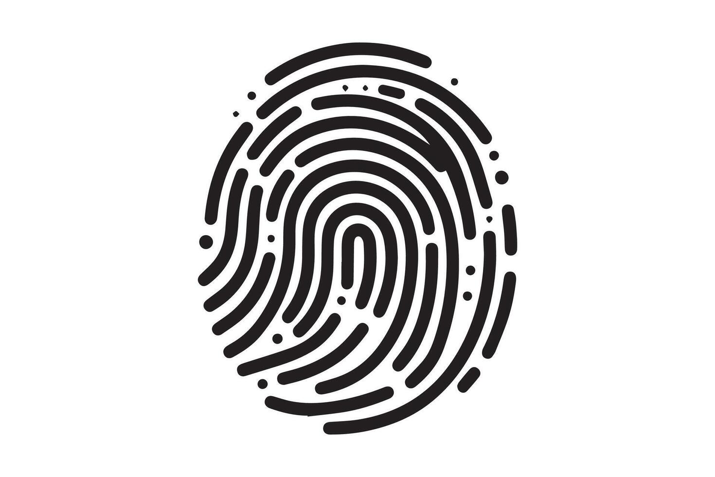 Touch ID icons. Fingerprint icon, Fingerprint icon vector