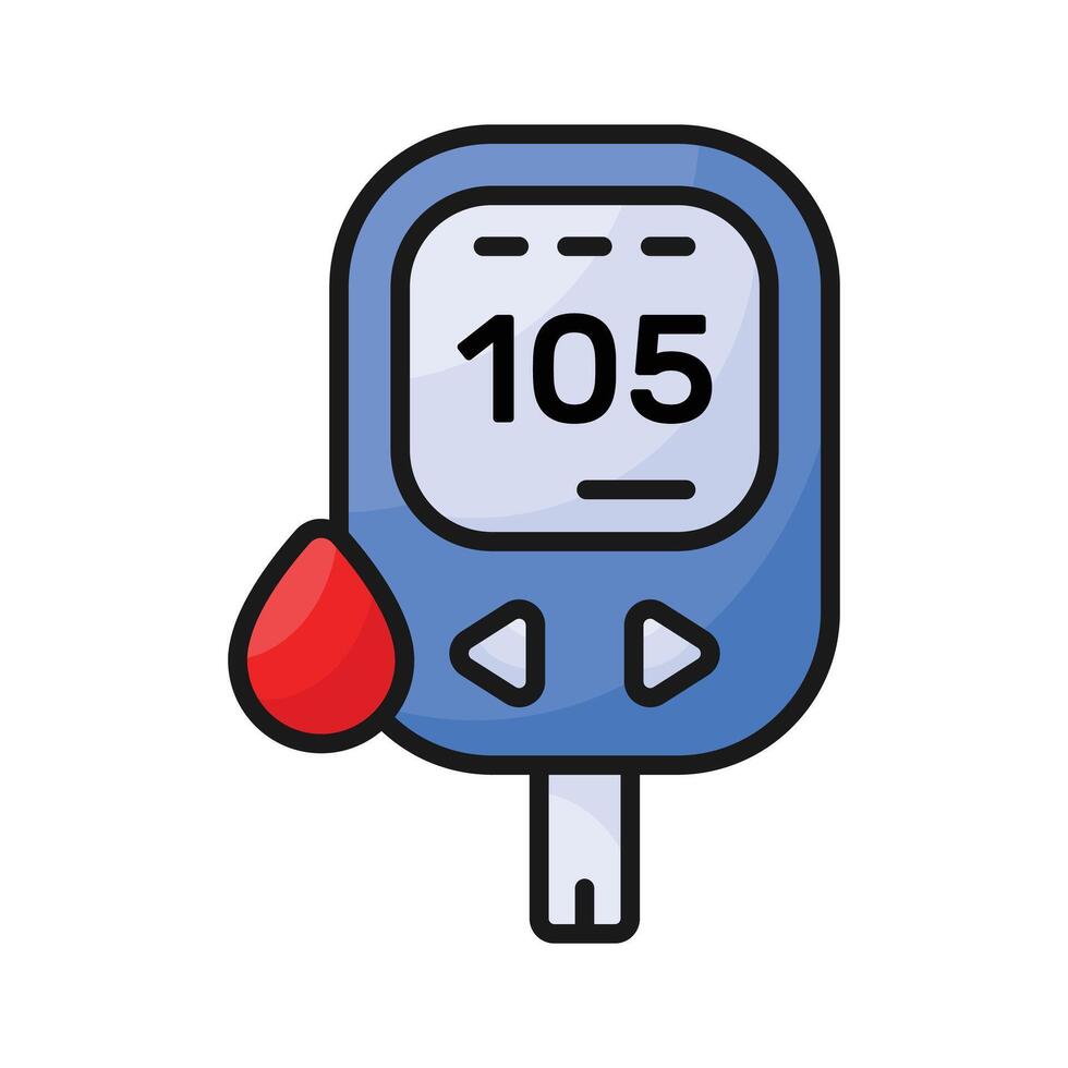 An icon of glucometer in editable style up for premium use vector