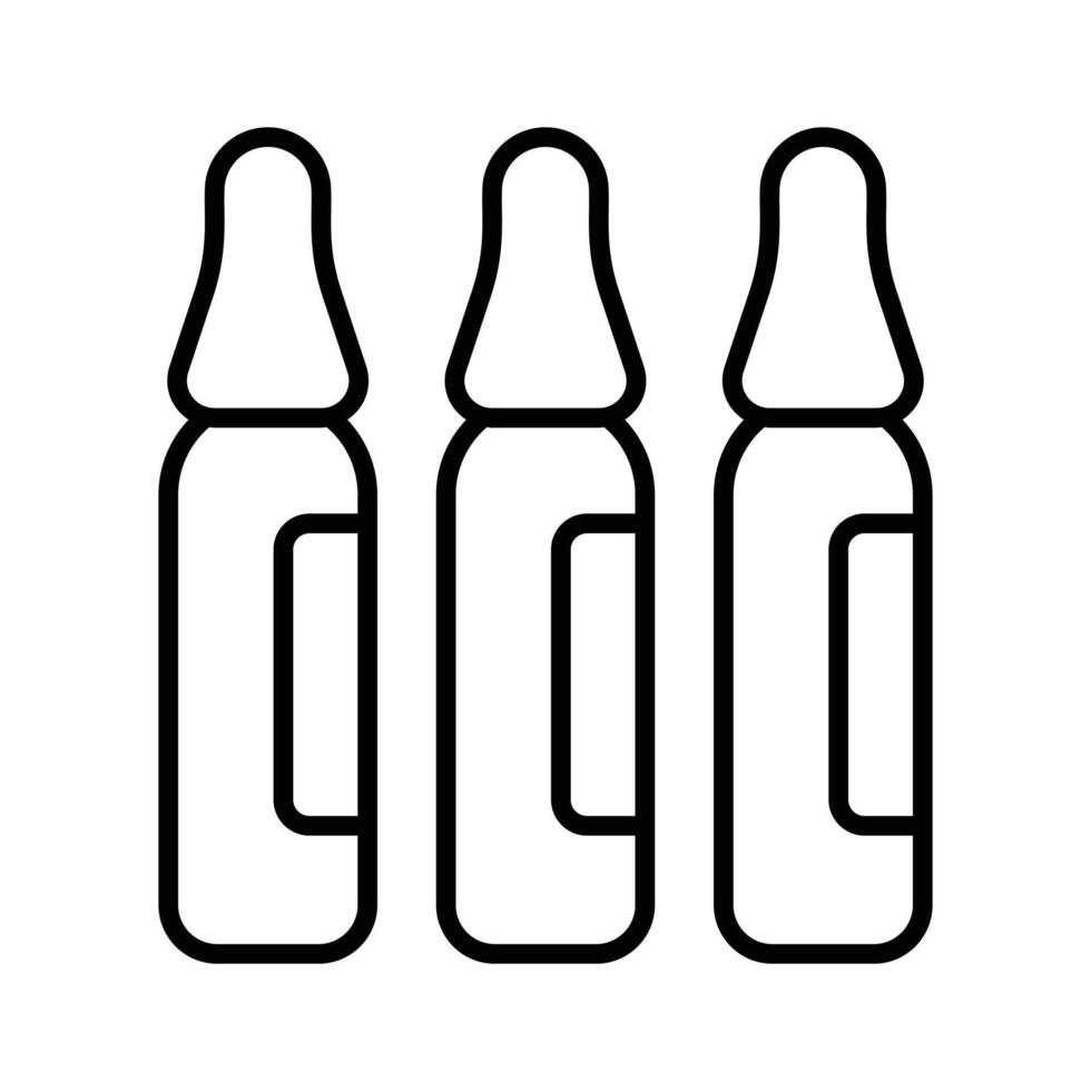 Well designed icon of ampoules in modern style vector