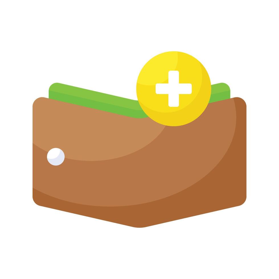 Wallet passes app, purse, digital wallet, online wallet icon vector