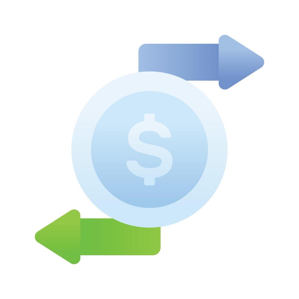 Stock exchange app logo design in modern style vector