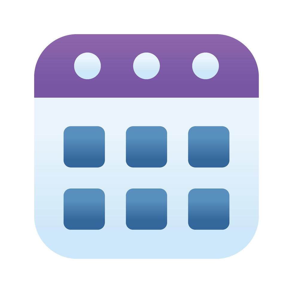 A calendar icon showing scheduling, events, and time management for planning. vector
