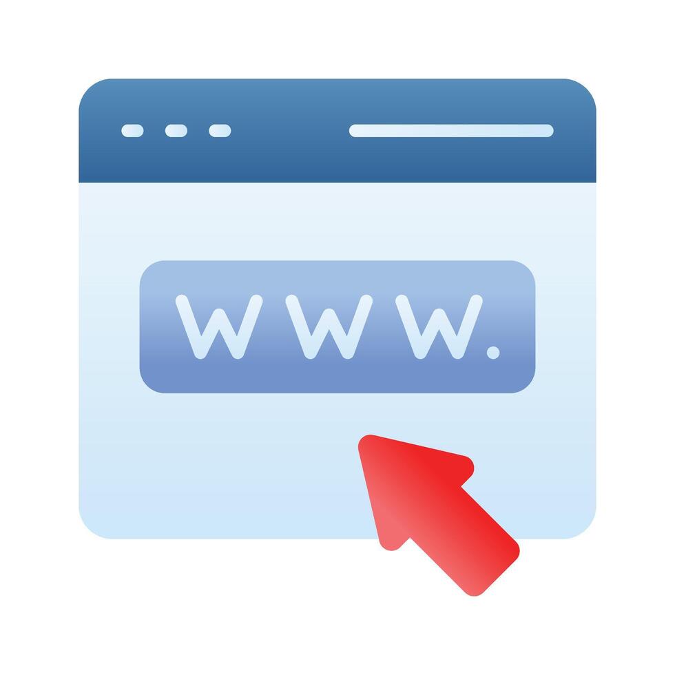 Get this amazing icon of web browser, ready to use vector