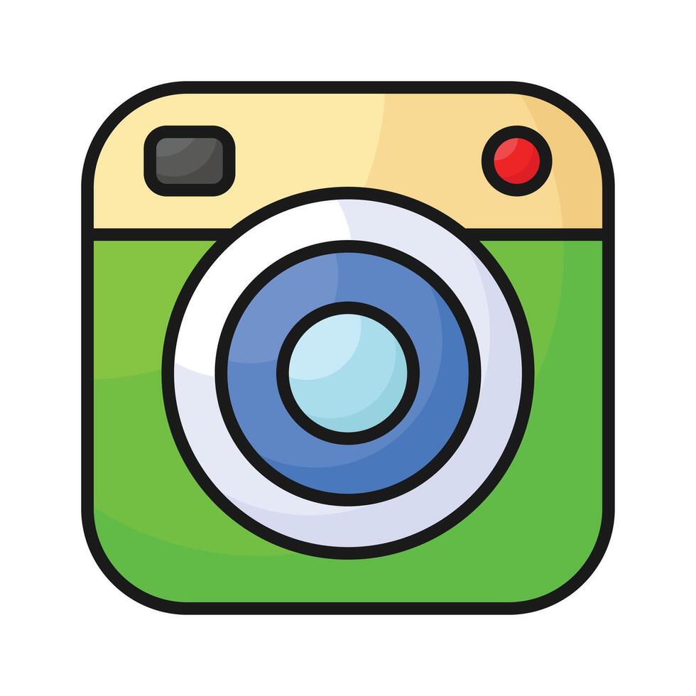 A social media app where peoples share their content and daily stories, social media app icon vector