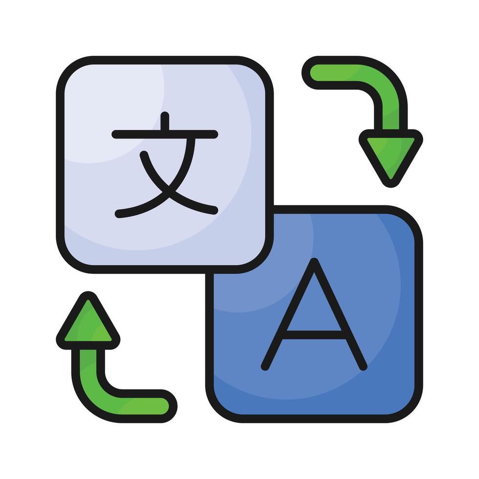 Language translator, ready to use design vector