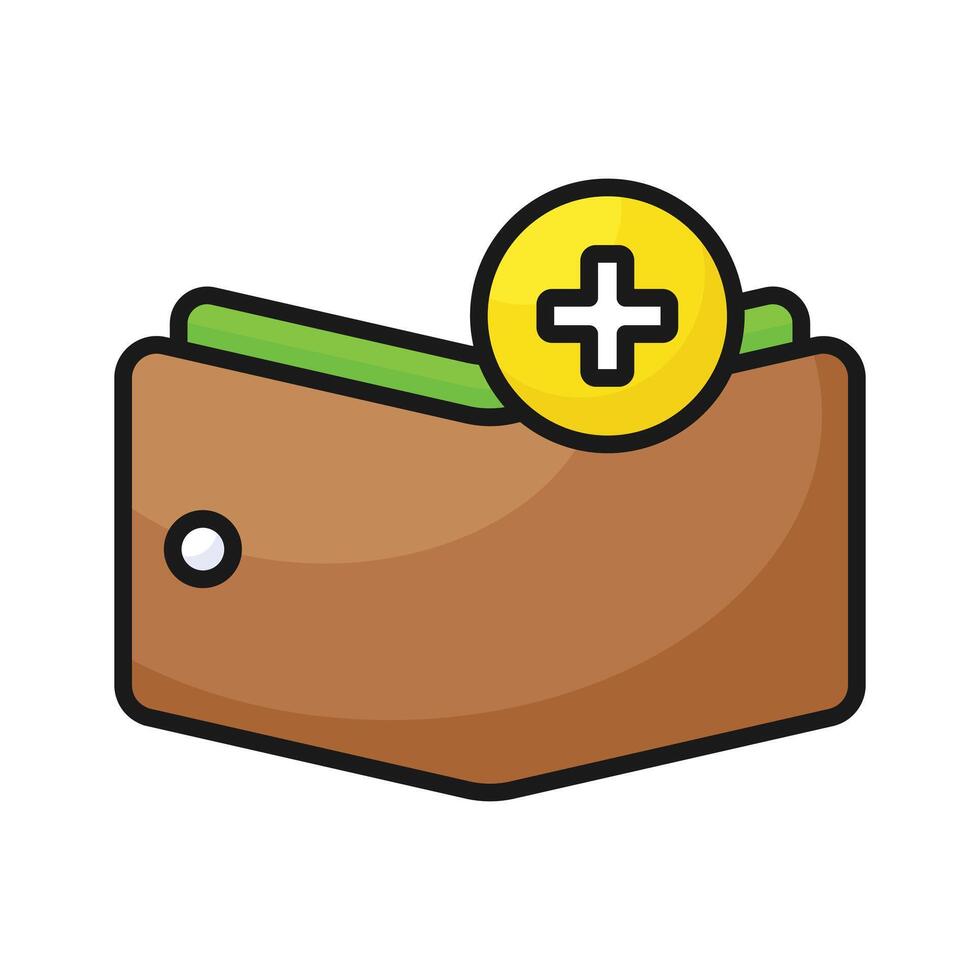 Wallet passes app, purse, digital wallet, online wallet icon vector