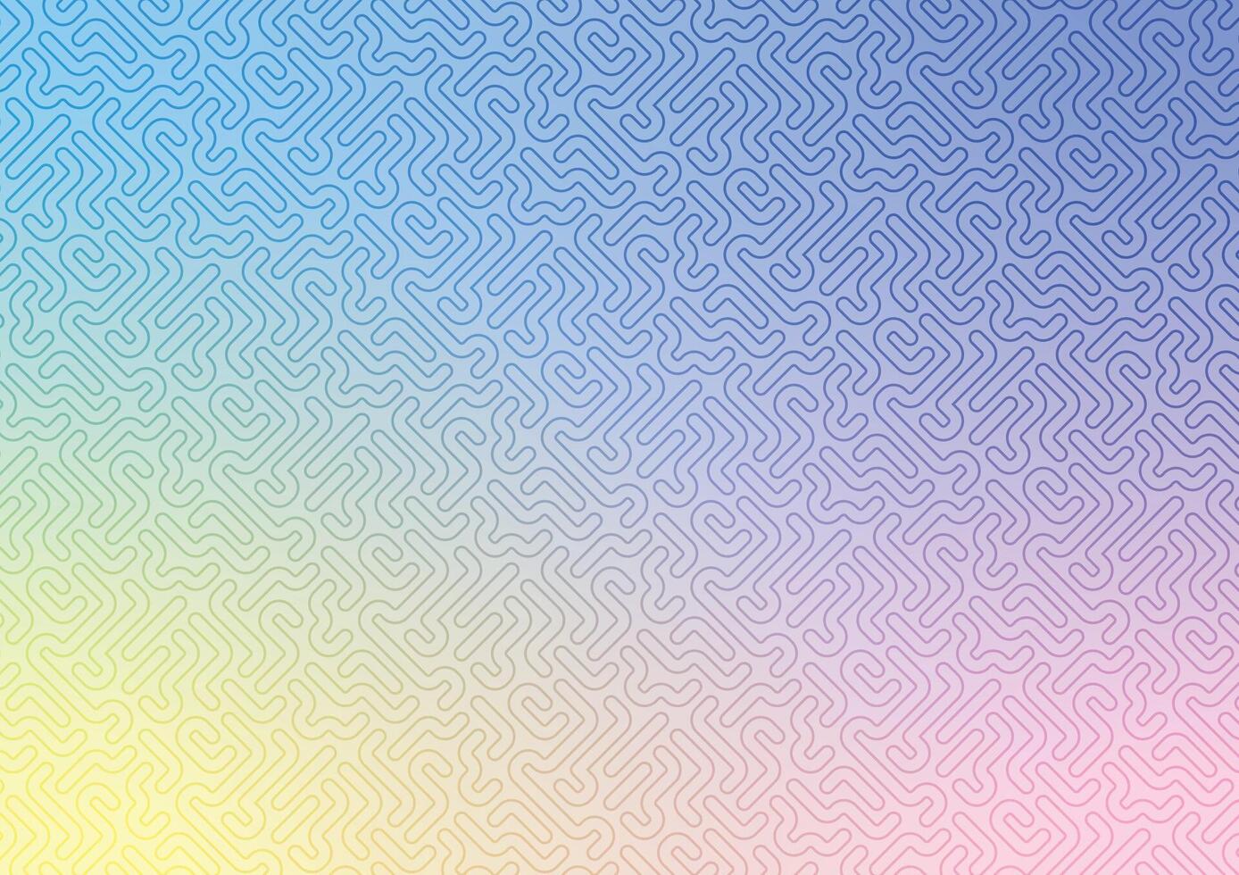 Art style blue line pattern random background vector