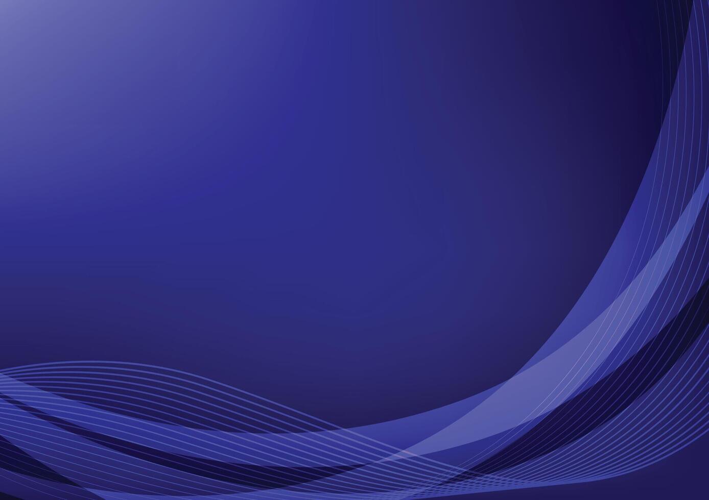 Blue line presentation wave decoration background vector