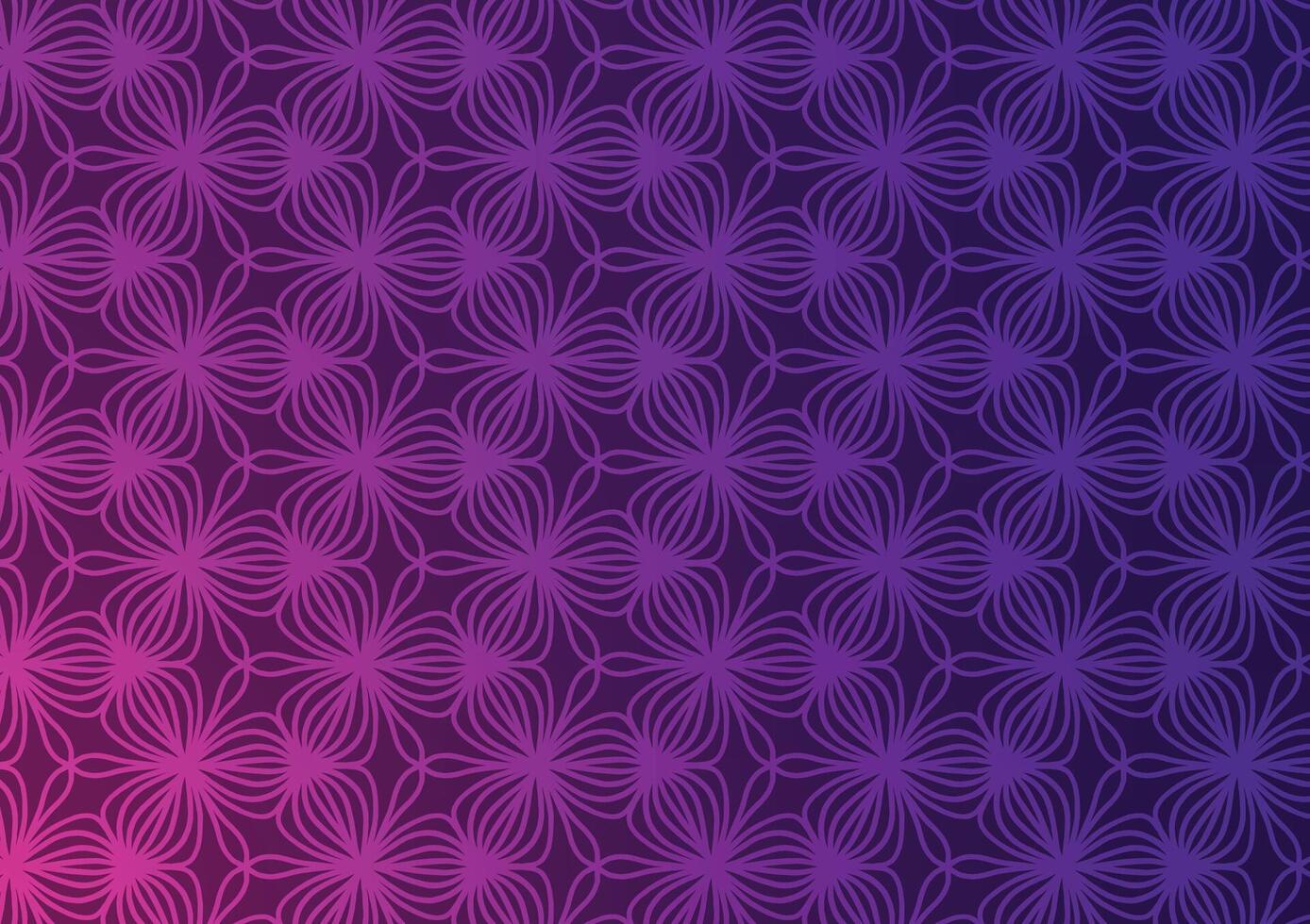 Abstract purple pattern flower gradient background vector