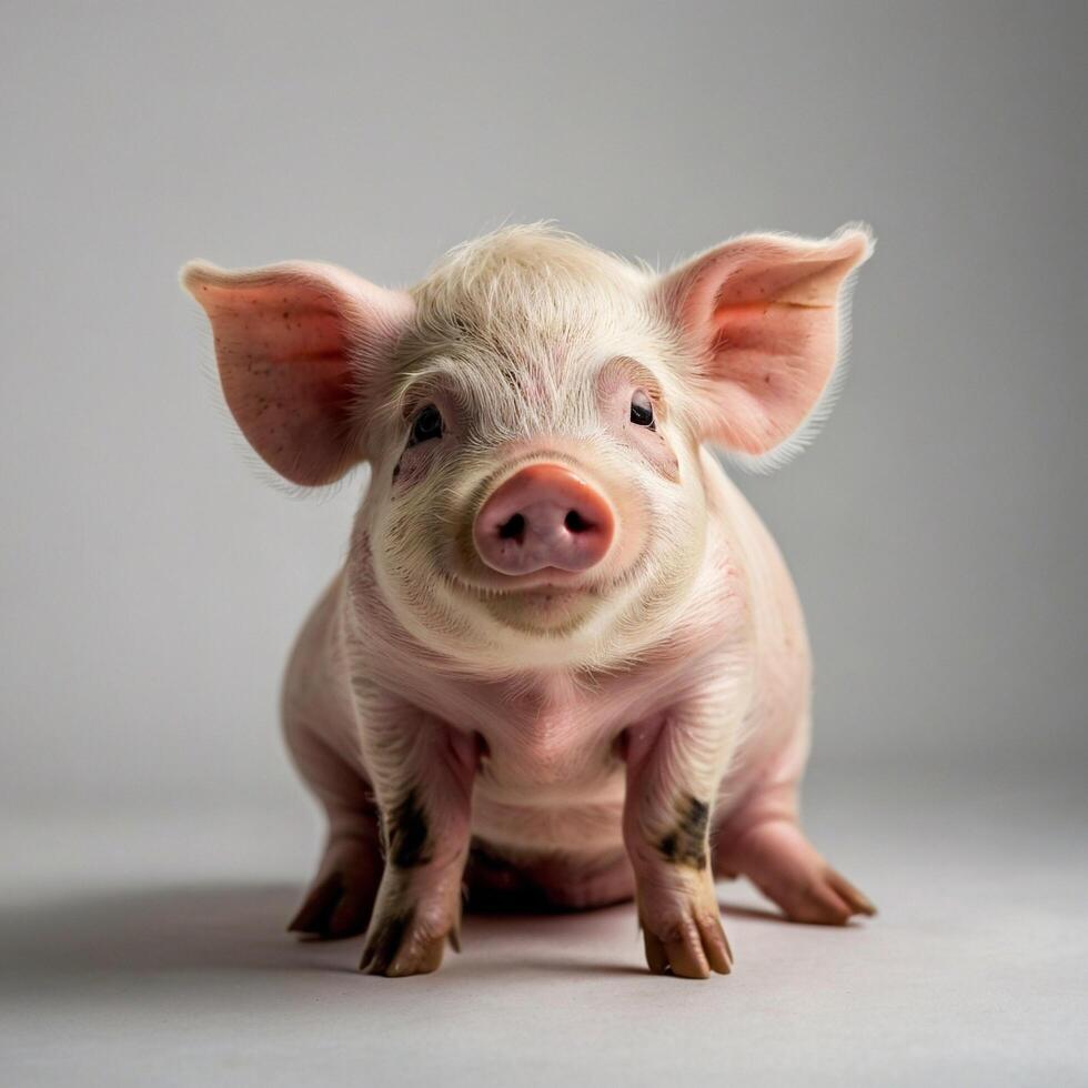 isolated pig photo