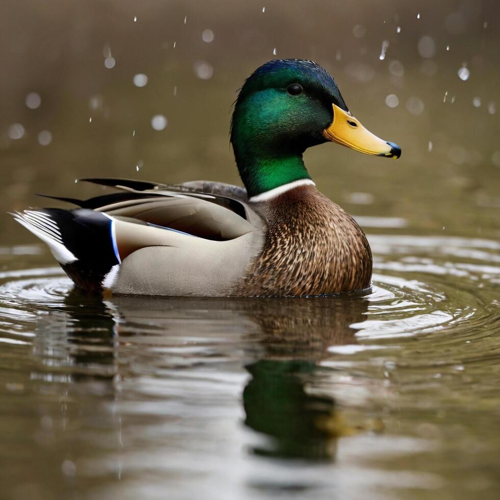 swimming sea duck photo