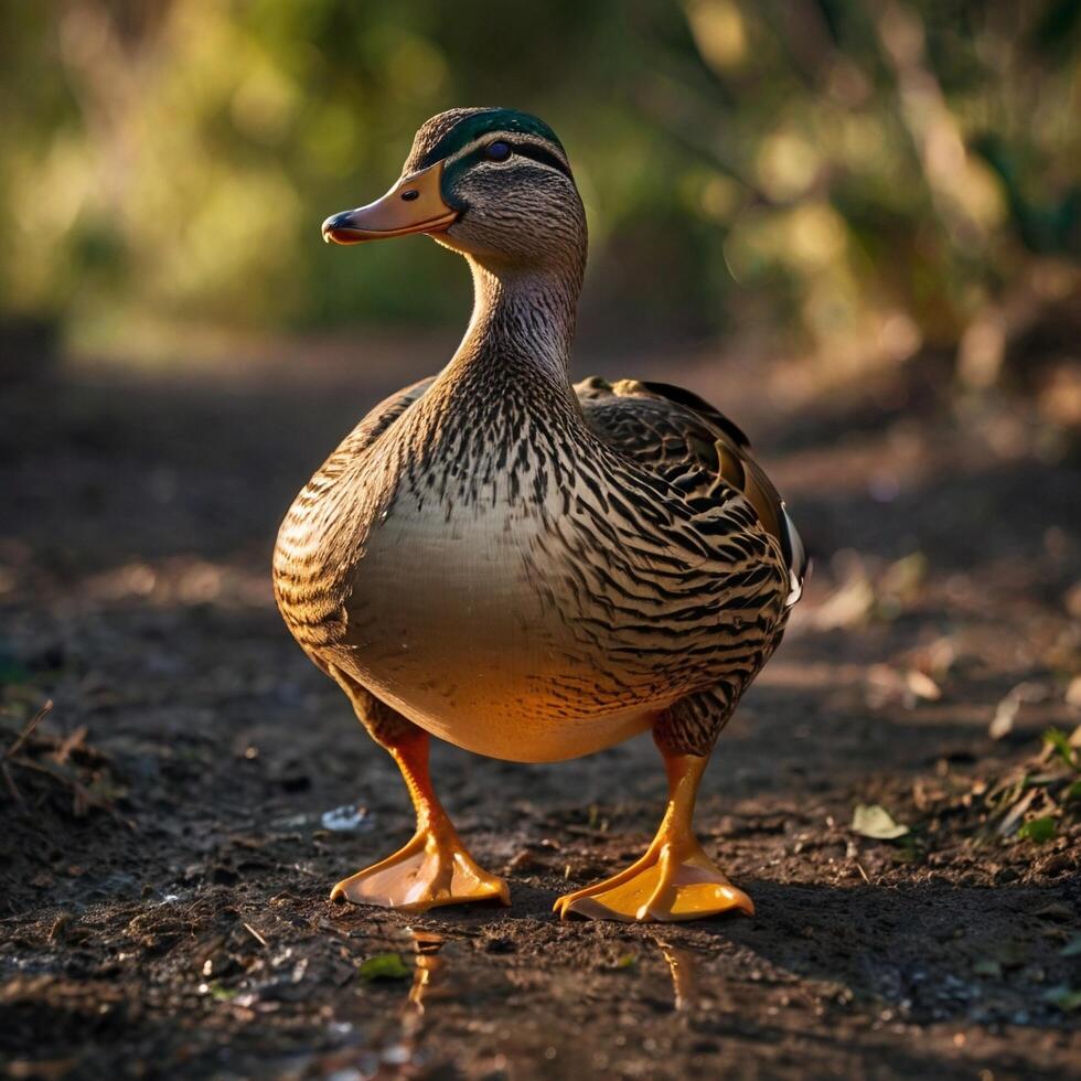 fat walking duck photo