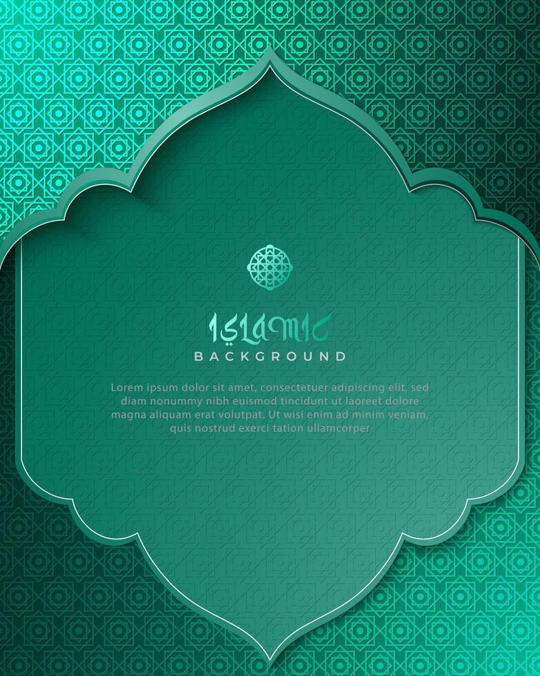 Social Media Post Islamic background with creative blank space vector