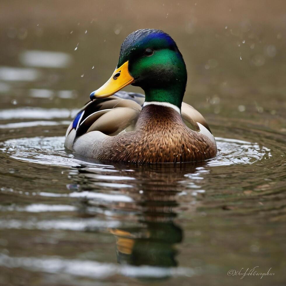 swimming sea duck photo