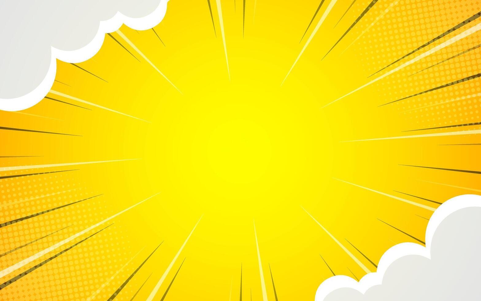 Comic background with clouds. illustration EPS 10. vector