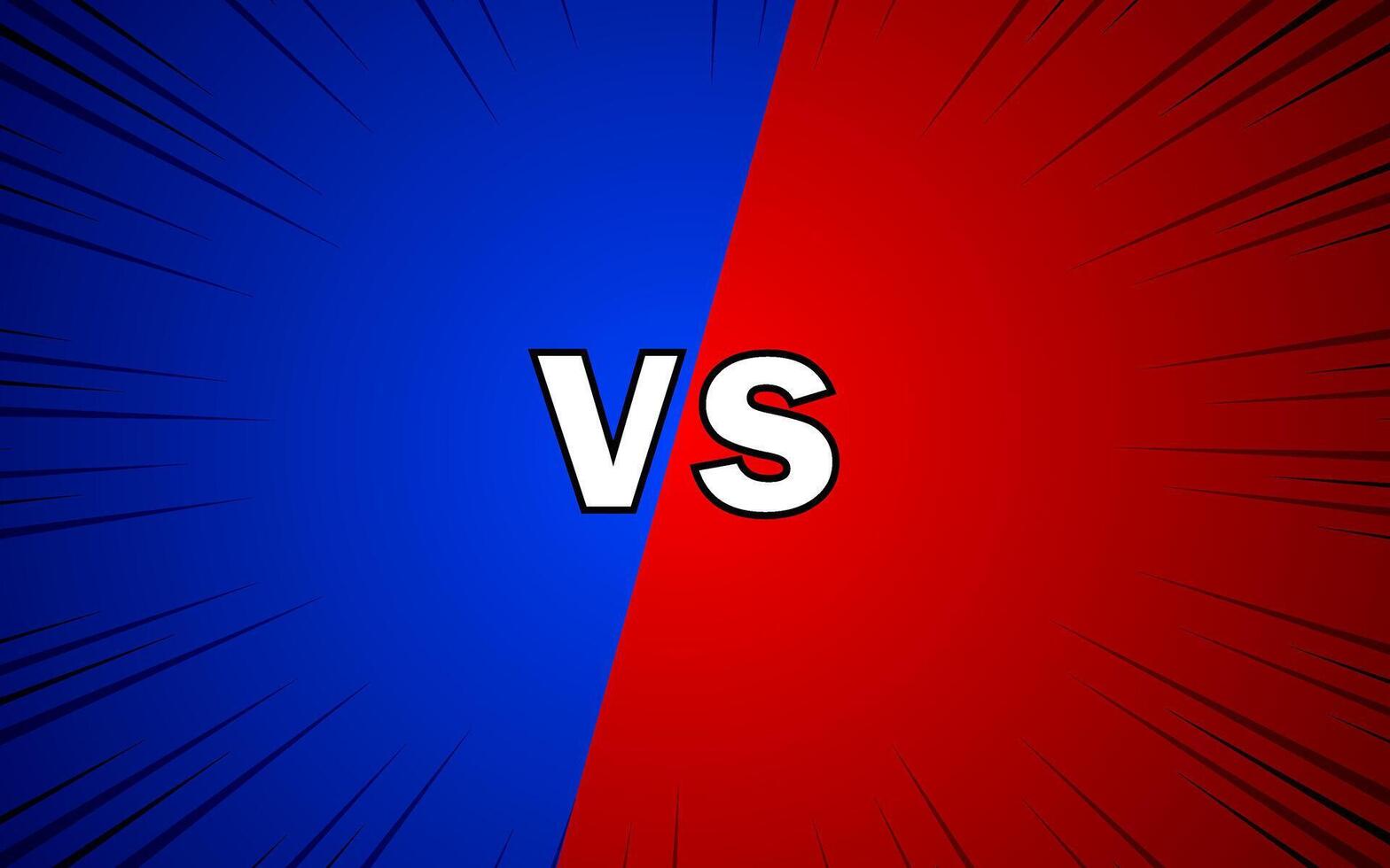 Comic versus cartoon fight template background. illustration EPS 10. vector