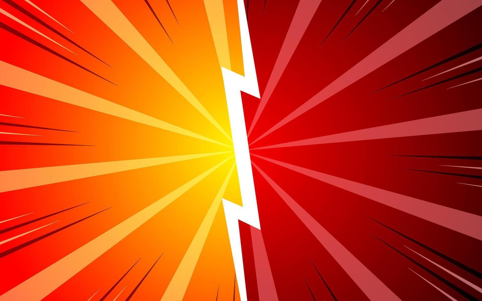 Comic versus cartoon fight template background. illustration EPS 10. vector