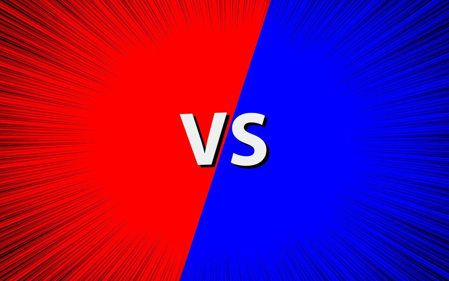 Comic versus cartoon fight template background. illustration EPS 10. vector