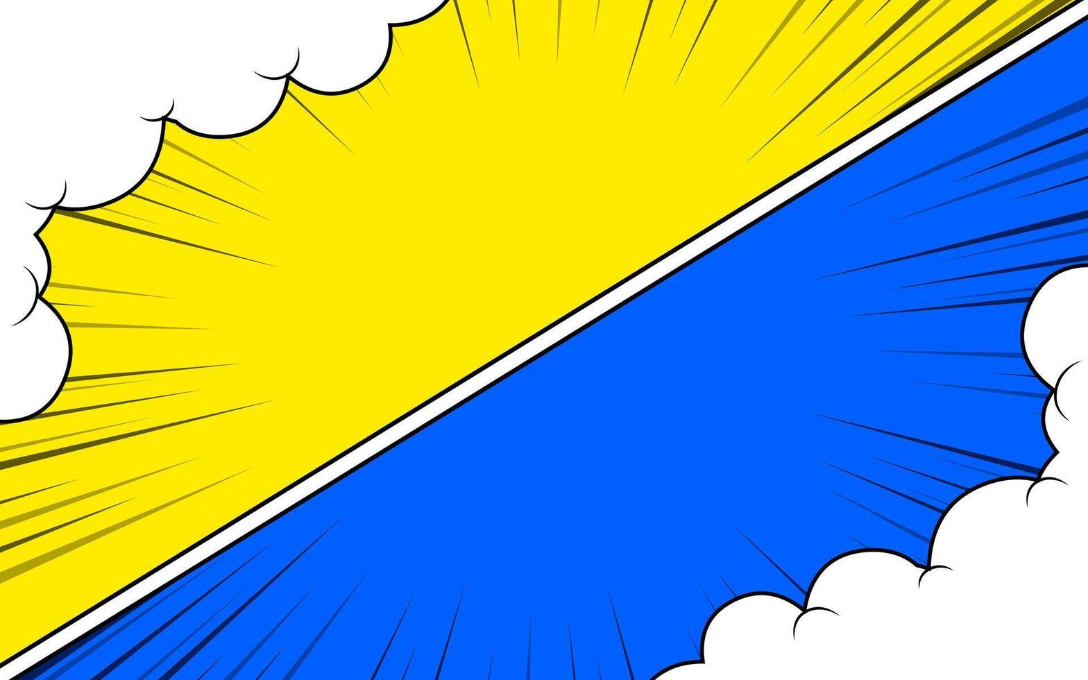 Comic versus cartoon fight template background. illustration EPS 10. vector